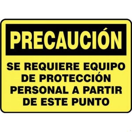 Accuform OSHA CAUTION Safety Sign PERSONAL SHMPPE796XL SHMPPE796XL